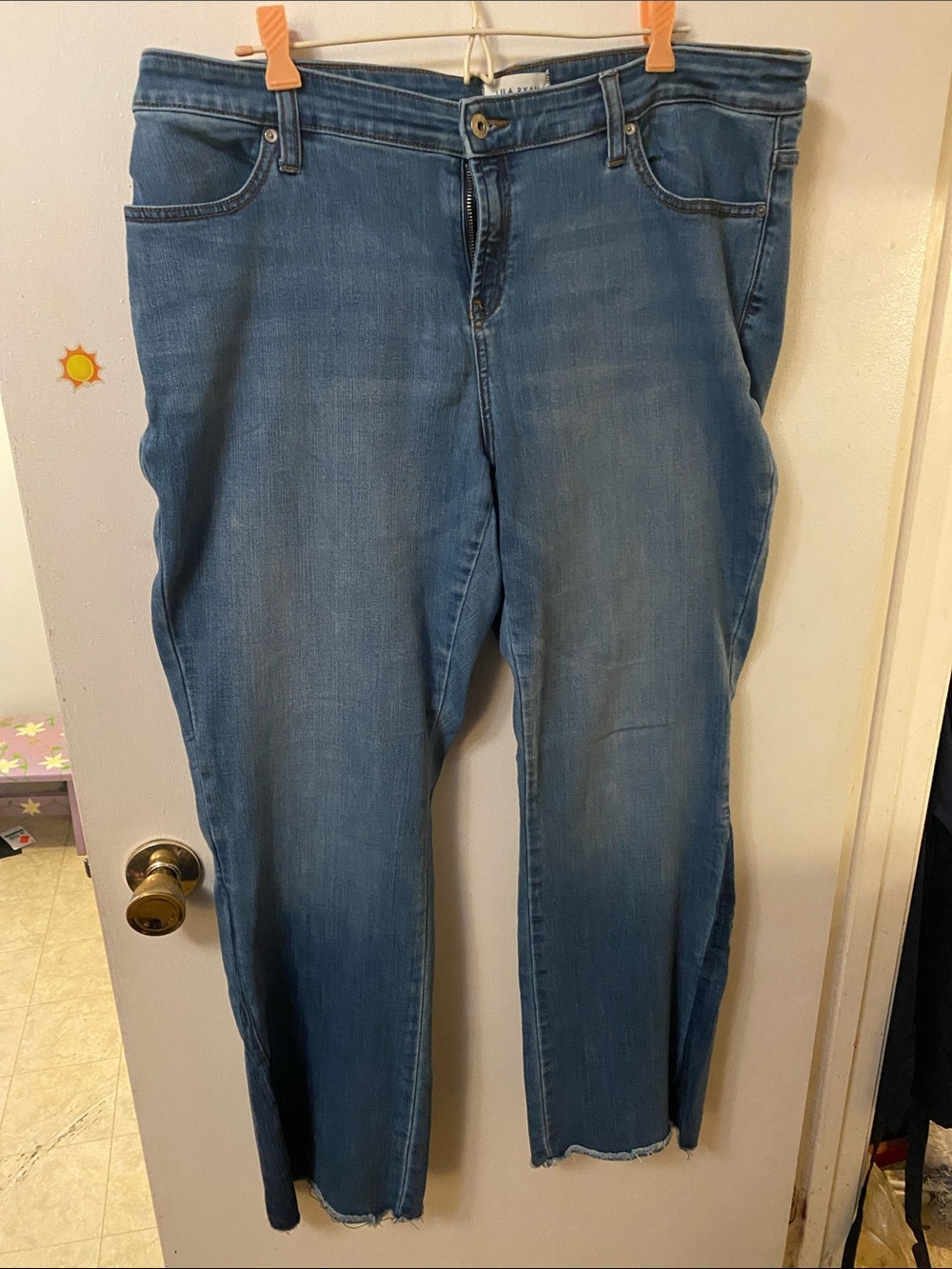 LILA RYAN Women's Light Blue Flare Leg Jeans